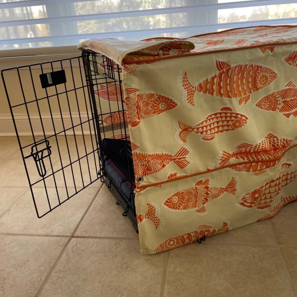 Custom Made Luxury Crate Cover for Dogs